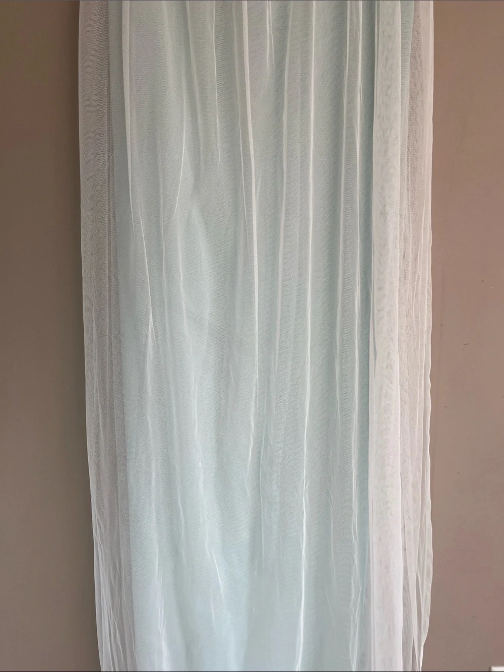 Brockham Solid Tulle Overlay Room Darkening Grommet Mint 63” Curtains Panels